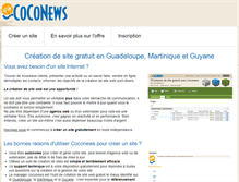 Tablet Screenshot of creer-un-site.coconews.com