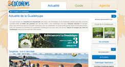 Desktop Screenshot of guadeloupe.coconews.com