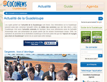 Tablet Screenshot of guadeloupe.coconews.com