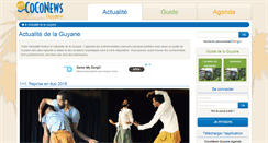 Desktop Screenshot of guyane.coconews.com