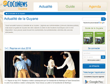 Tablet Screenshot of guyane.coconews.com