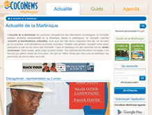 Tablet Screenshot of martinique.coconews.com